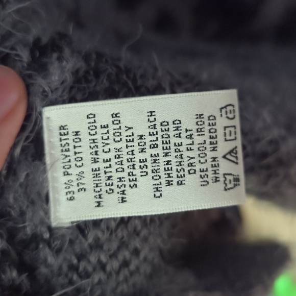 August Silk Gray & Black Animal Print Long Sleeve Open Duster Cardigan Size Lg - Picture 7 of 7